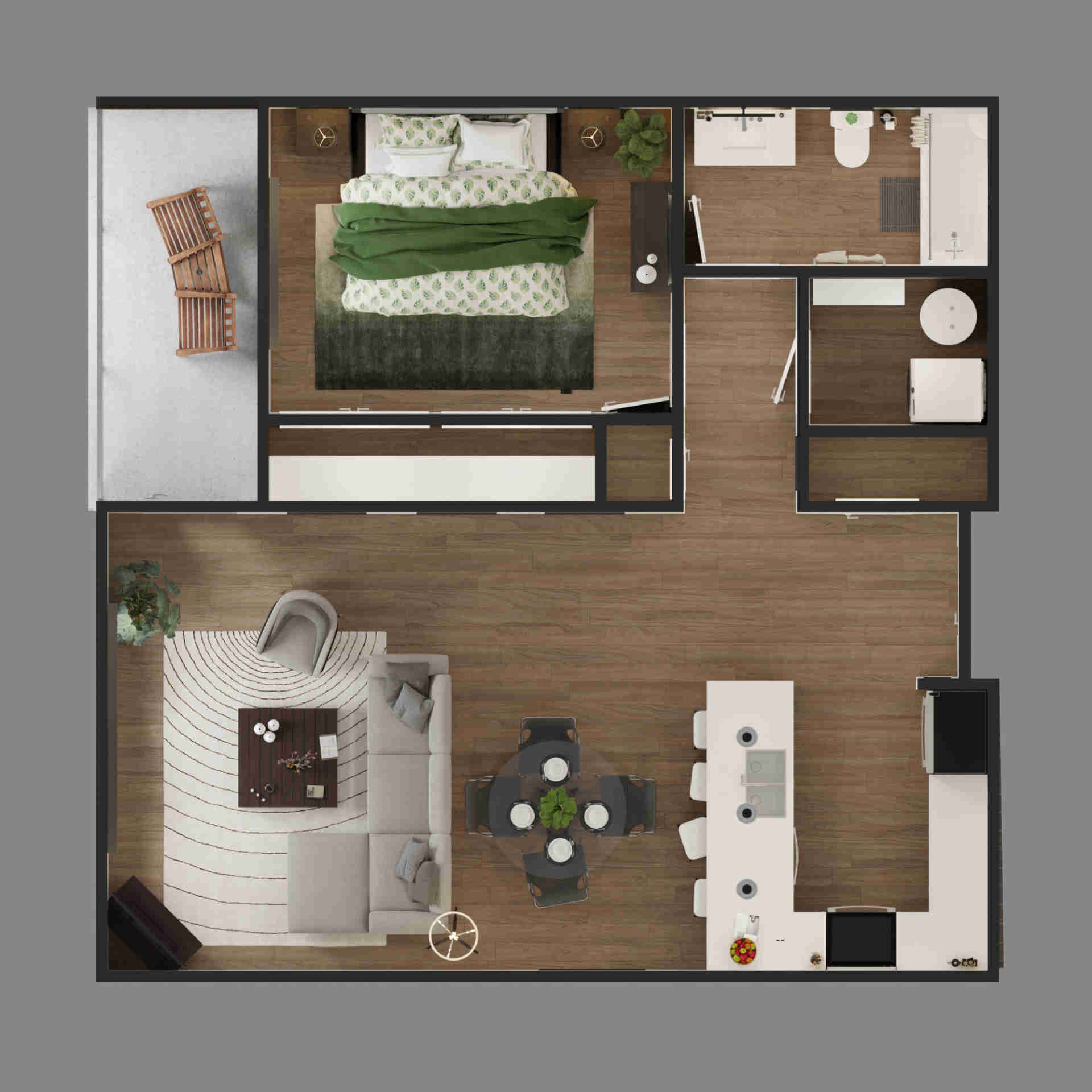 Floorplans & Amenities - Floorplan-Type-1-Ortho